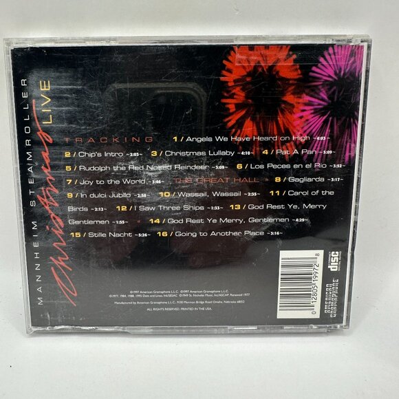 Mannheim Steamroller Christmas Live By Chip Davis (1997) American Gramaphone CD - Picture 3 of 6